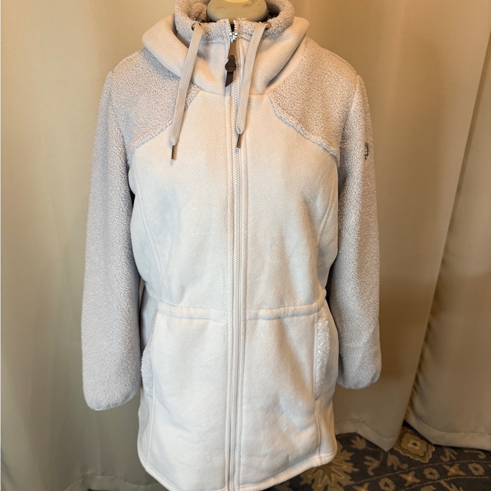 1 Madison Cream Teddy Jacket with Hood